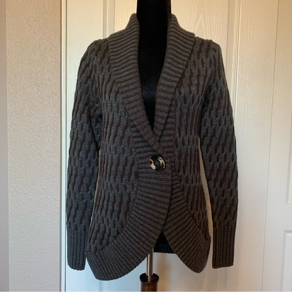 Classiques Entier‎ Atelier One Button Wool Cashmere Cardigan Sweater Size Small - Picture 1 of 7